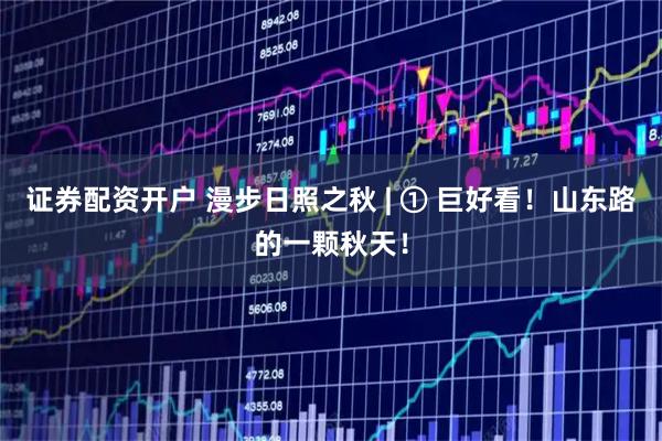 证券配资开户 漫步日照之秋 | ① 巨好看！山东路的一颗秋天！