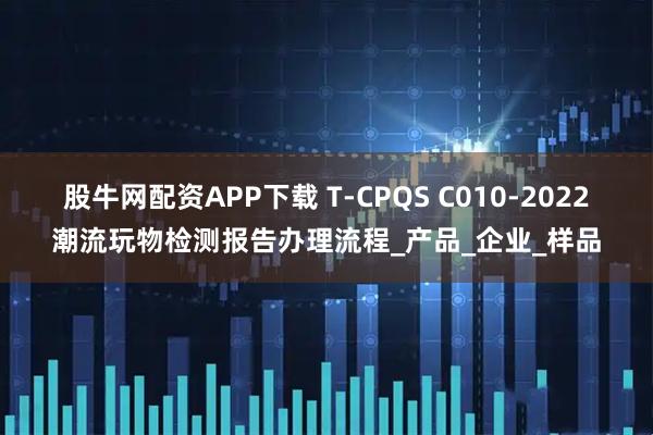 股牛网配资APP下载 T-CPQS C010-2022潮流玩物检测报告办理流程_产品_企业_样品